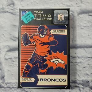 New NFL Team Trivia Challenge Card Game Denver Broncos